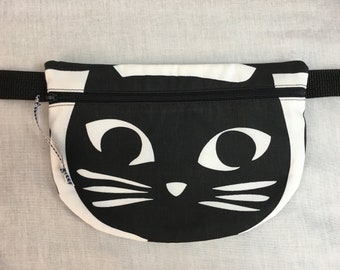 Union Bay Fanny Pack‎ With Cats Design 12 X 6 adjustable strap UNIONBAY KITTY CAT PRINT CROSSBODY BAG 8”X7”~NEW | eBay main image 3