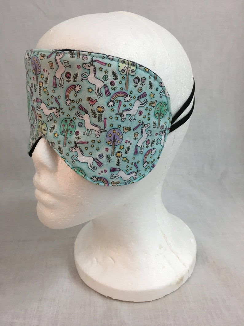 Eye Mask Travel Mask Sleeping Mask Blindfold Tiny Unicorns Cotton Sleep Mask /&Case Set