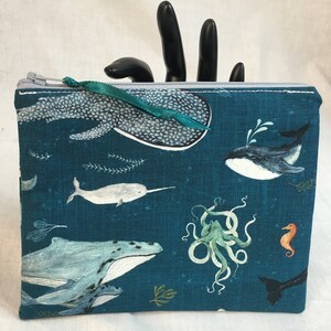 Whale medium gewatteerd zakje met rits, gadgetzakje, opbergzakje, accessoirezakje, make-uptasje - kies kleur