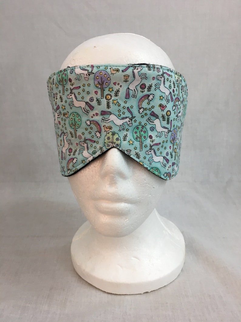 Eye Mask Travel Mask Sleeping Mask Blindfold Tiny Unicorns Cotton Sleep Mask /&Case Set