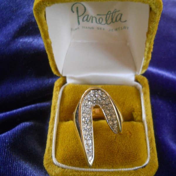 Vintage PANETTA LOT 2 STERLING Rings & Stunning Art Deco Style Bracelet All Signed