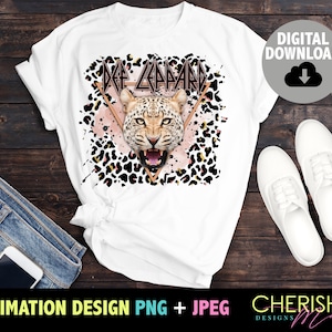 Leppard Girly Sublimation T-Shirt Design