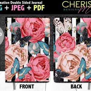 Stripes & Roses Journal Digital File