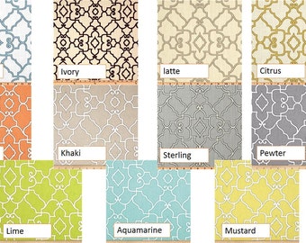 Curtain Pair 50 Width Rod Panels Drapes Trellis Curtains Etsy