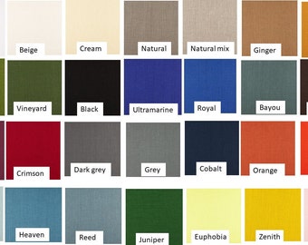 Almohada de tiro decorativo almohada lumbar almohada 100% lino sólido 14x14 16X16" 18x18" 20x20" 22x22 azul gris topo azul marino negro