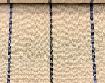 Par de cortinas de lino teñido en hilo 100 % de espiga de 25" y 50" de ancho, paneles o 1 cenefa (fabricadas en EE. UU.)