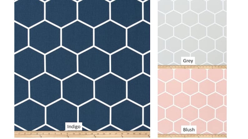 Par 25 O 50" de ancho Paneles de formas cubre cortinas de café longitud 24 48 63 72 84 96 108 120" rubor rosa índigo blanco azul gris valance imagen 1