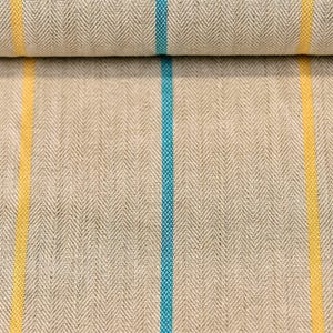 Pair of 25" and 50" wide 100% Herringbone Yarn Dyed Linen curtains panels drapes OR 1 valance (USA made) image 9