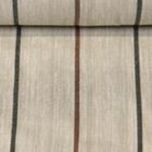 Pair of 25" and 50" wide 100% Herringbone Yarn Dyed Linen curtains panels drapes OR 1 valance (USA made) image 5