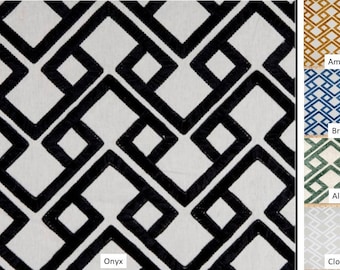 Pair 25 OR 50" wide P Kaufmann Accolade panels drapes curtains 24 48 63 84 96 108 120 132" long or 1 valance blue green black white gold