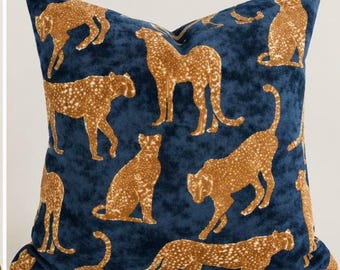 Velvet Tiger Ravi pillow cover throw case decorative throw pillow lumbar pillow