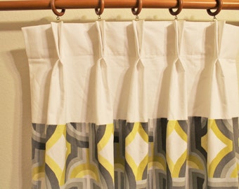 ADD curtain top TABS, hidden tabs or pinch PLEATS to a pair of 25&quot; or 50&quot; wide curtains panels drapes curtains or valance you purchase
