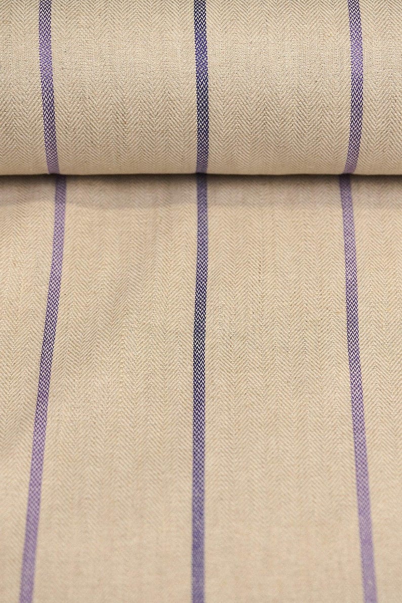 Pair of 25" and 50" wide 100% Herringbone Yarn Dyed Linen curtains panels drapes OR 1 valance (USA made) image 10
