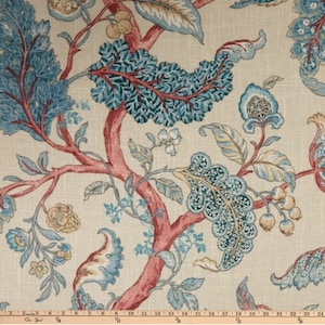 Pair 25 OR 50&quot; wide P Kaufman Ravello rod panels drapes cafe curtains  24 84 96 108 120 132&quot; OR 1 valance document periwinkle