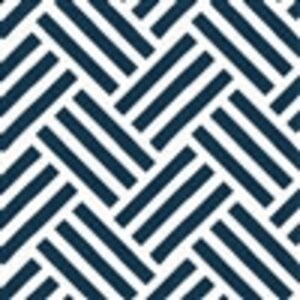 May include: A seamless pattern of diagonal navy blue stripes on a white background. The stripes are arranged in a woven or basket weave pattern.
