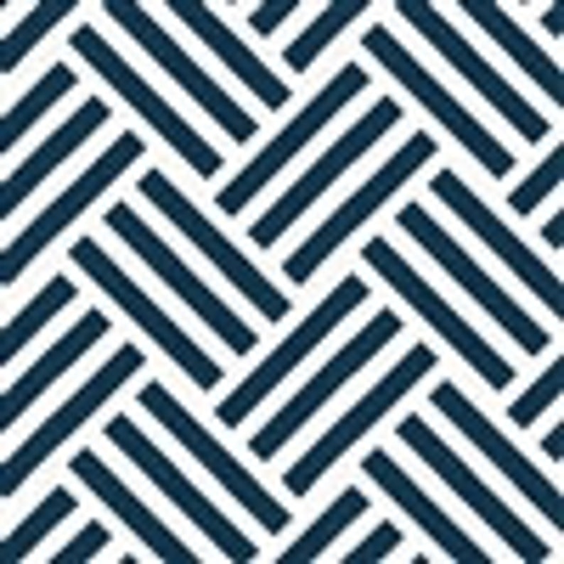 May include: A seamless pattern of diagonal navy blue stripes on a white background. The stripes are arranged in a woven or basket weave pattern.