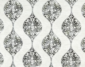 Pair 25 OR 50" wide rod panels drapes cafe curtains Magnolia Romano pewter grey ocean blue 24 48 63 72 84 96 108 120" long or 1 valance