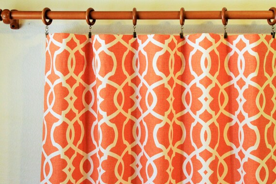 Pair Of 50 Wide Trelis Rod Curtains Panels Drapes In Etsy