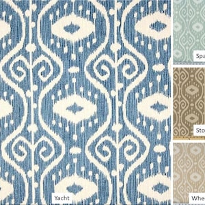Pair 25 OR 50&quot; wide Magnolia Bali rod panels drapes cafe curtains 24 48 63 72 84 96 108 120&quot; long OR 1 valance blue spa stone wheat yacht