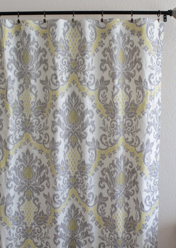 Pair Of 50 Wide Waverly Bedazzled Silver Curtain Panels Etsy