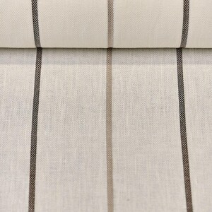 Pair of 25" and 50" wide 100% Herringbone Yarn Dyed Linen curtains panels drapes OR 1 valance (USA made) image 6