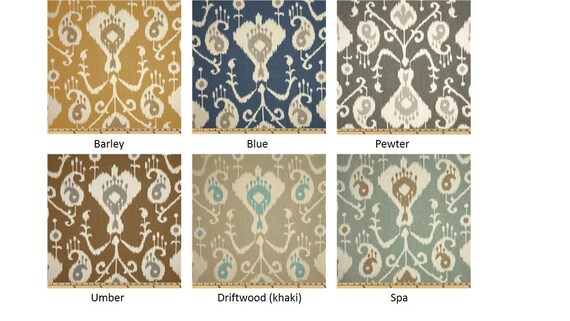Pair Of 50 Wide Magnolia Java Ikat Rod Panels Curtains Etsy