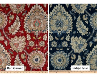 Fundas de cojín decorativas Waverly Castleford rojas o azules, fundas para cojines lumbares, 14x14, 16x16, 18x18, 20x20, 22x22, 24x24", funda europea