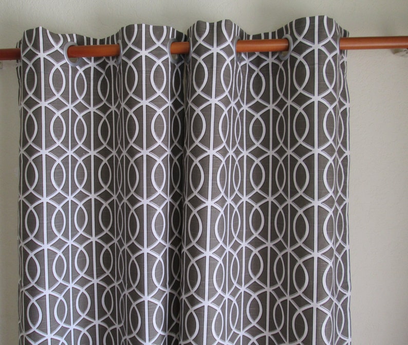 Pair Of 50 Wide Dwell Studio Bella Porte Brindle Brown Etsy