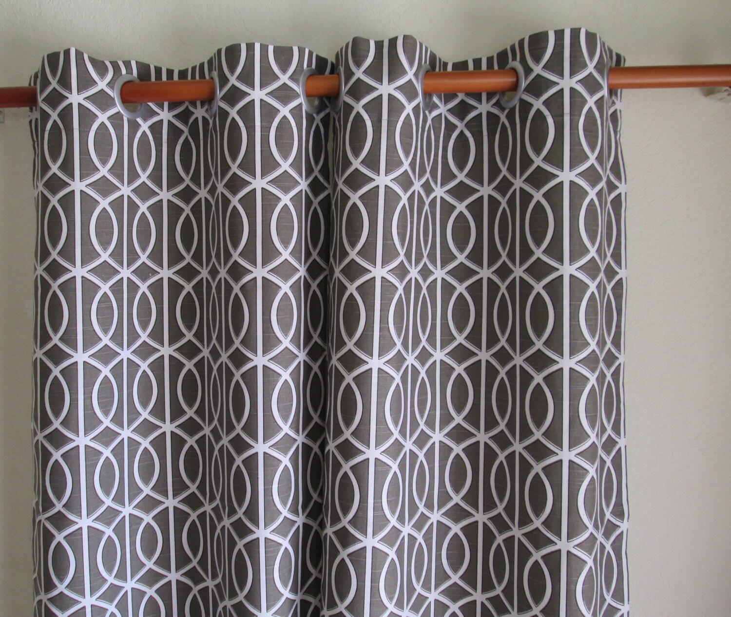 Pair Of 50 Wide Dwell Studio Bella Porte Brindle Brown Etsy