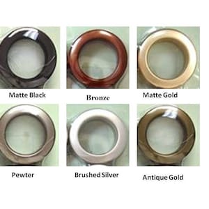 For 50&quot; width curtains: 2 sets of 8 curtain grommets for each pannel, curtain, drape