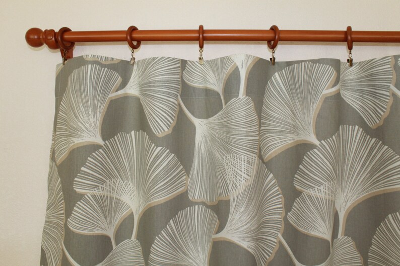 Pair Curtains drapery 25 wide Magnolia Palmetto rod panels drapes in slate grey linen lagoon spa blue 25x63 25x84 25x96 25x108