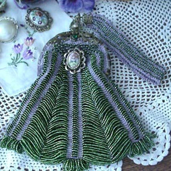 Lavender Lace Beaded Bag Purse Pattern