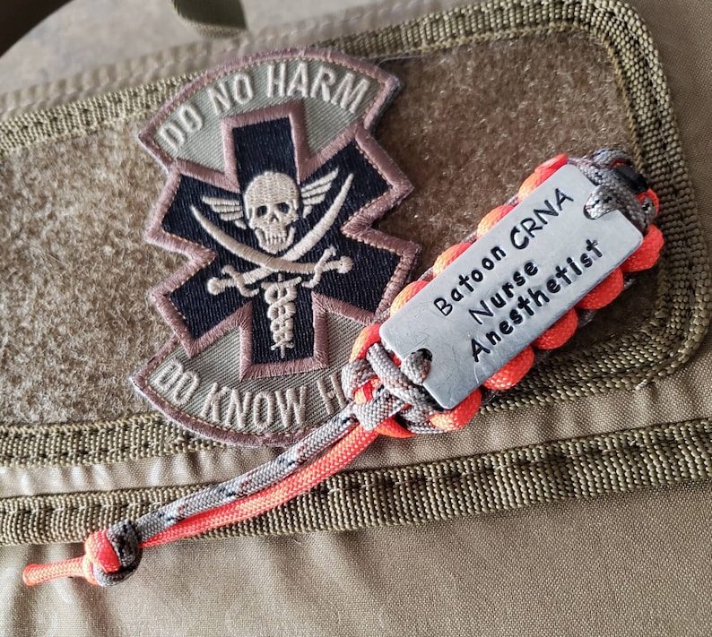 Custom Hand Stamped Paracord Key Fob/bag Tag Etsy