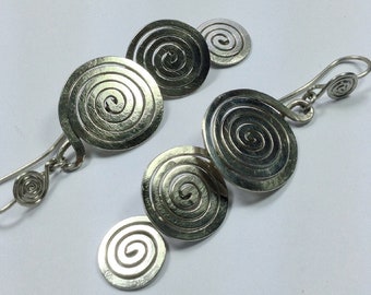 large spiral earrings "eternity"