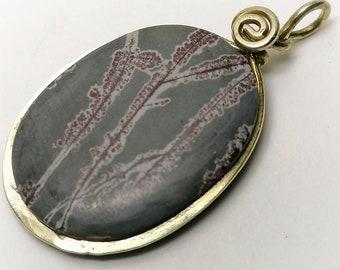 Pendant dentrite agate, rare stone