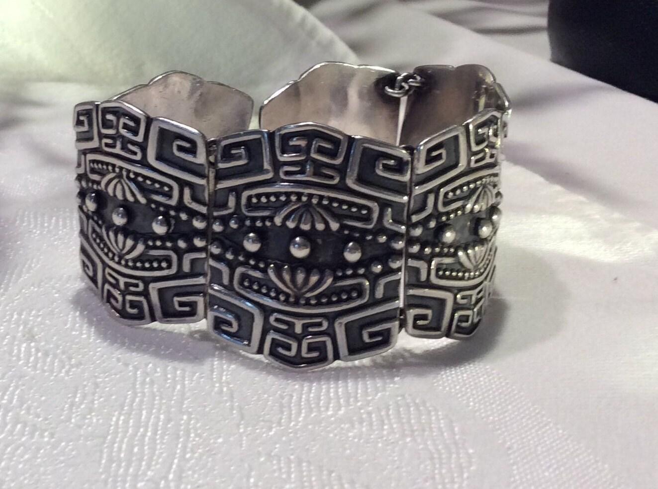 Vintage Taxco Buckle Bracelet - Etsy