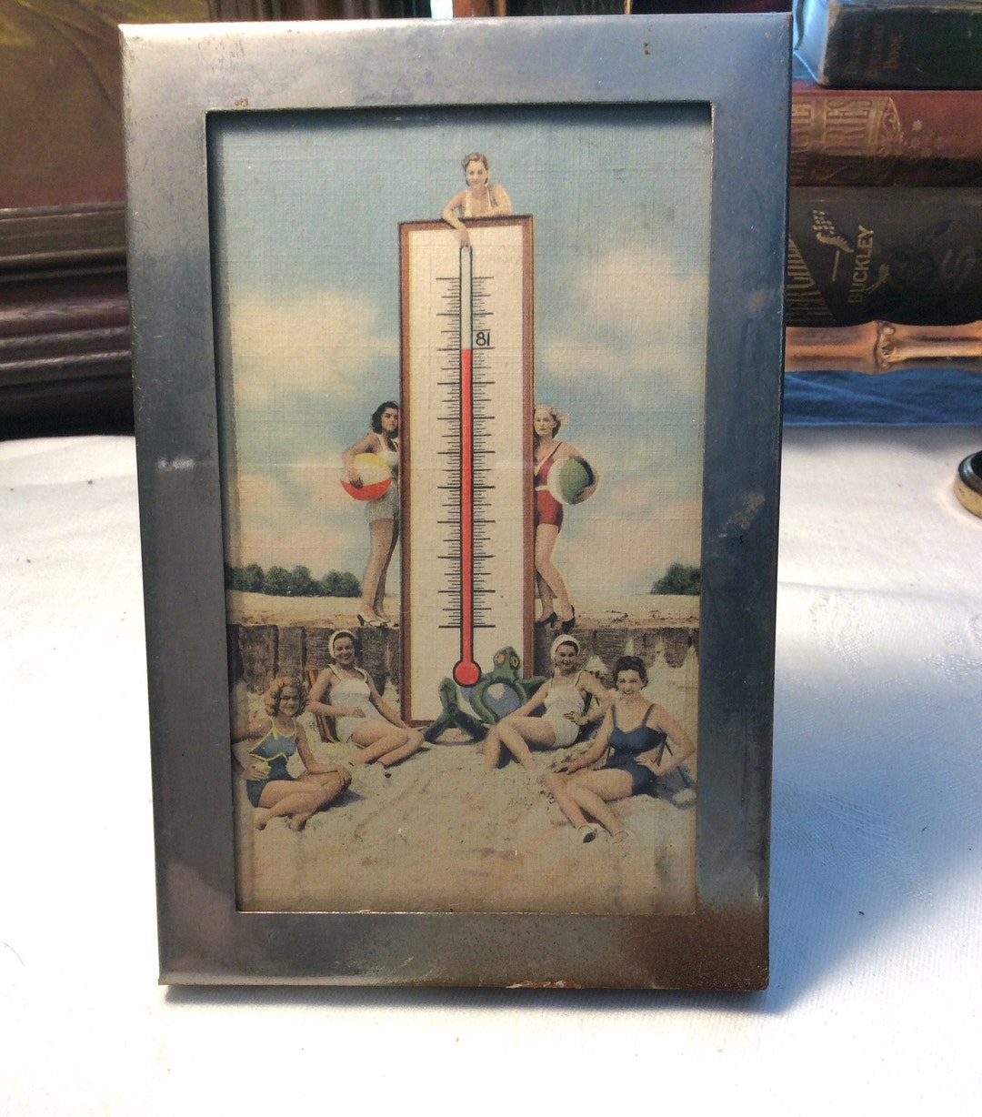 Jacksonville Florida Beach, 1936 Souvenir Postcard From Jacksonville