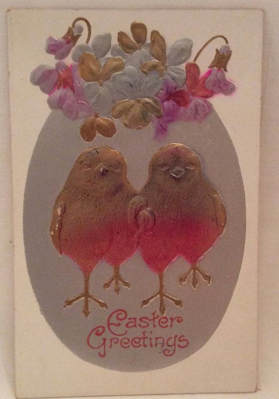 Rare Early 1900/'s Unused Easter Postcard