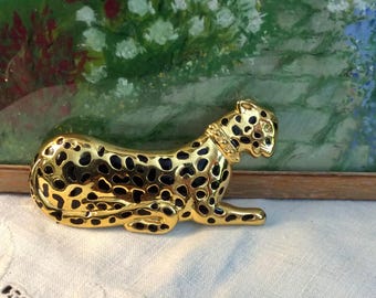 Vintage Leopard Belt Buckle Dotty Smith