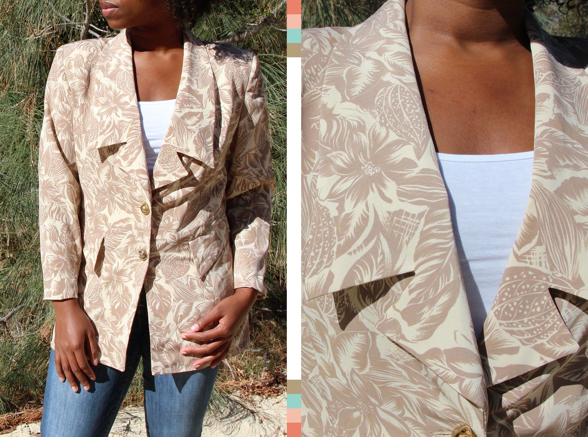 floral longline jacket