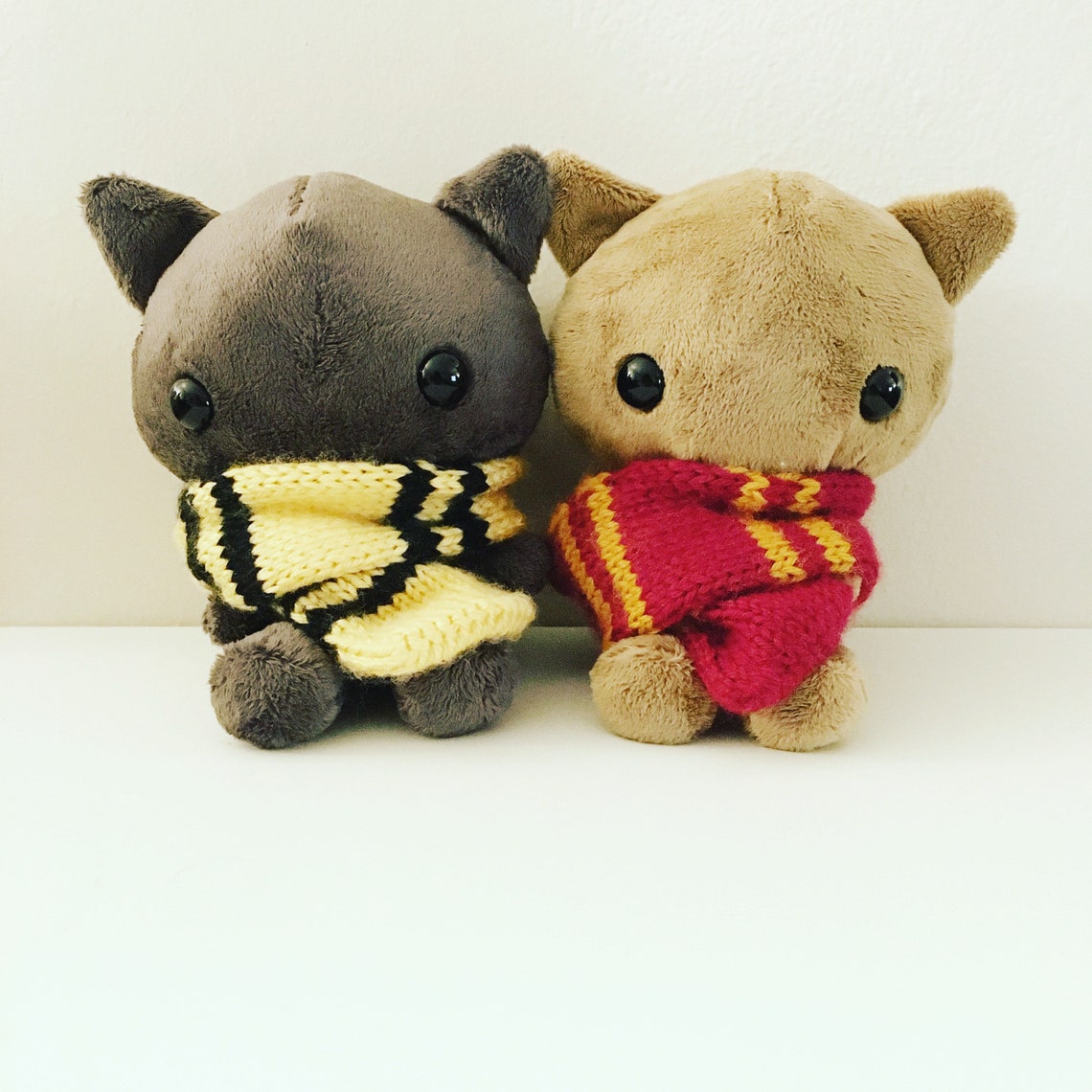 Handmade Harry Potter Cat Plush Hogwarts Mascot Kitty Etsy