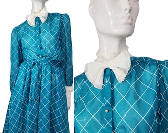 Vintage 70s New Discoveries 2 Piece Skirt Set Dress Small