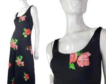 Vestido Largo Vintage 90s Maxi Floral Pequeño