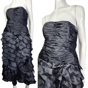 Vintage Tiered Strapless Dress