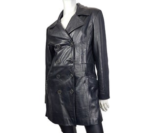 Vintage Oakwood Black Leather Jacket S/M