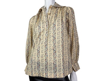 Vintage 70s Prarie Blouse Top M/L