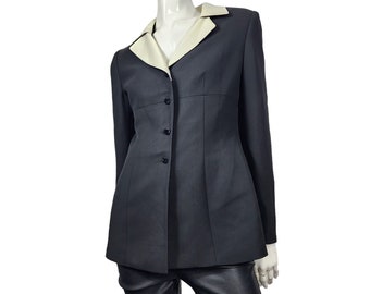 Vintage Kasper ASL Black Tuxedo Blazer Small