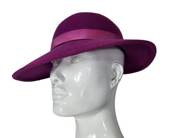 Gorro Vintage 80s Lana Rosa Fucsia