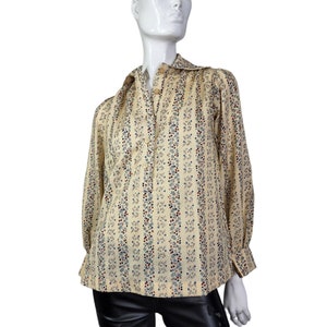 Vintage 70s Prarie Blouse Top M/L