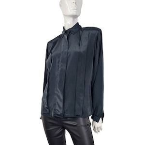 Vintage Notations Black Blouse L/12